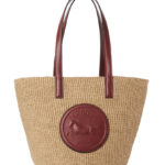 Chloe Large Horse Medal Basket In Natural Fibers